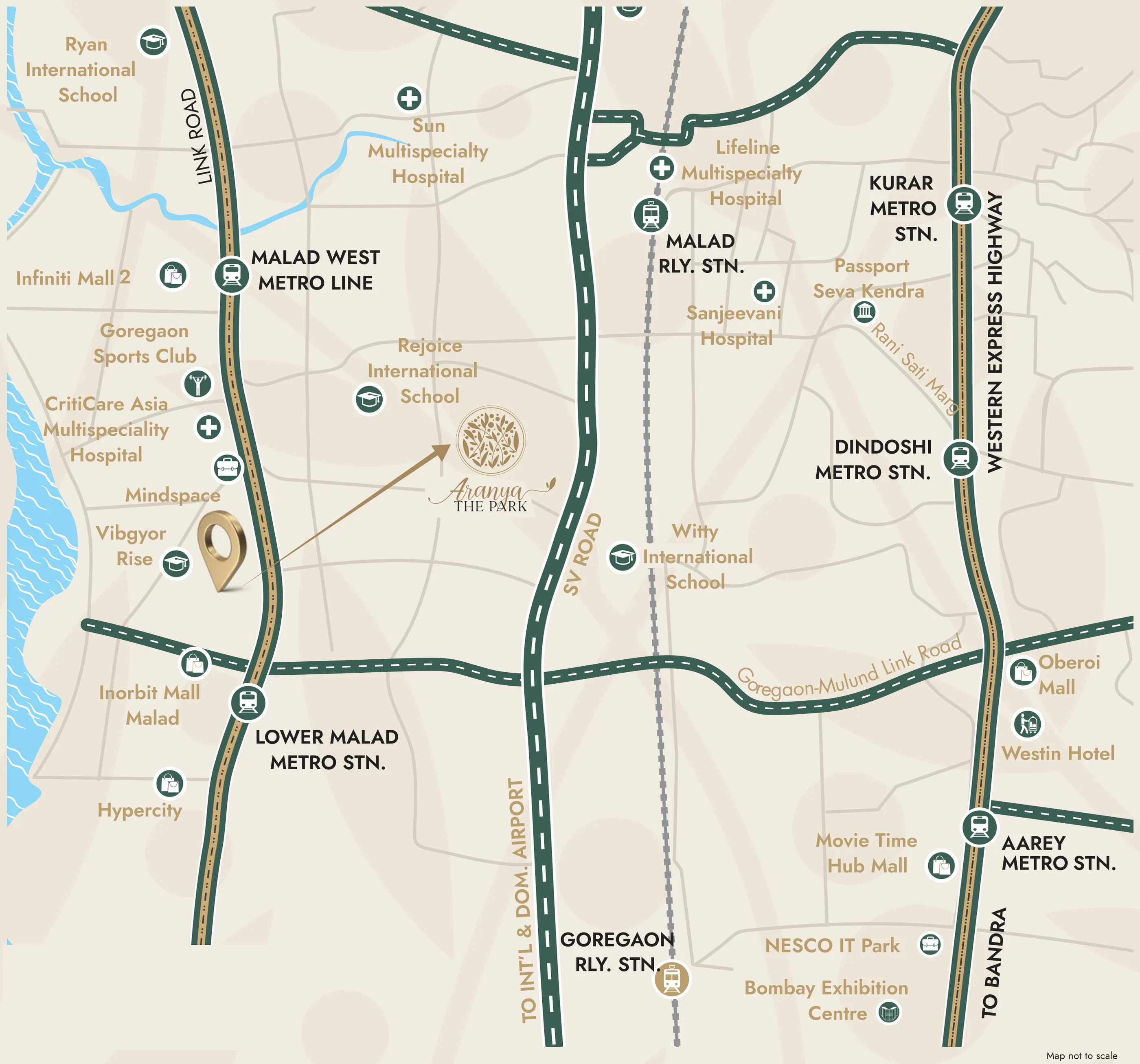 Aranya The Park — Regional Location Map